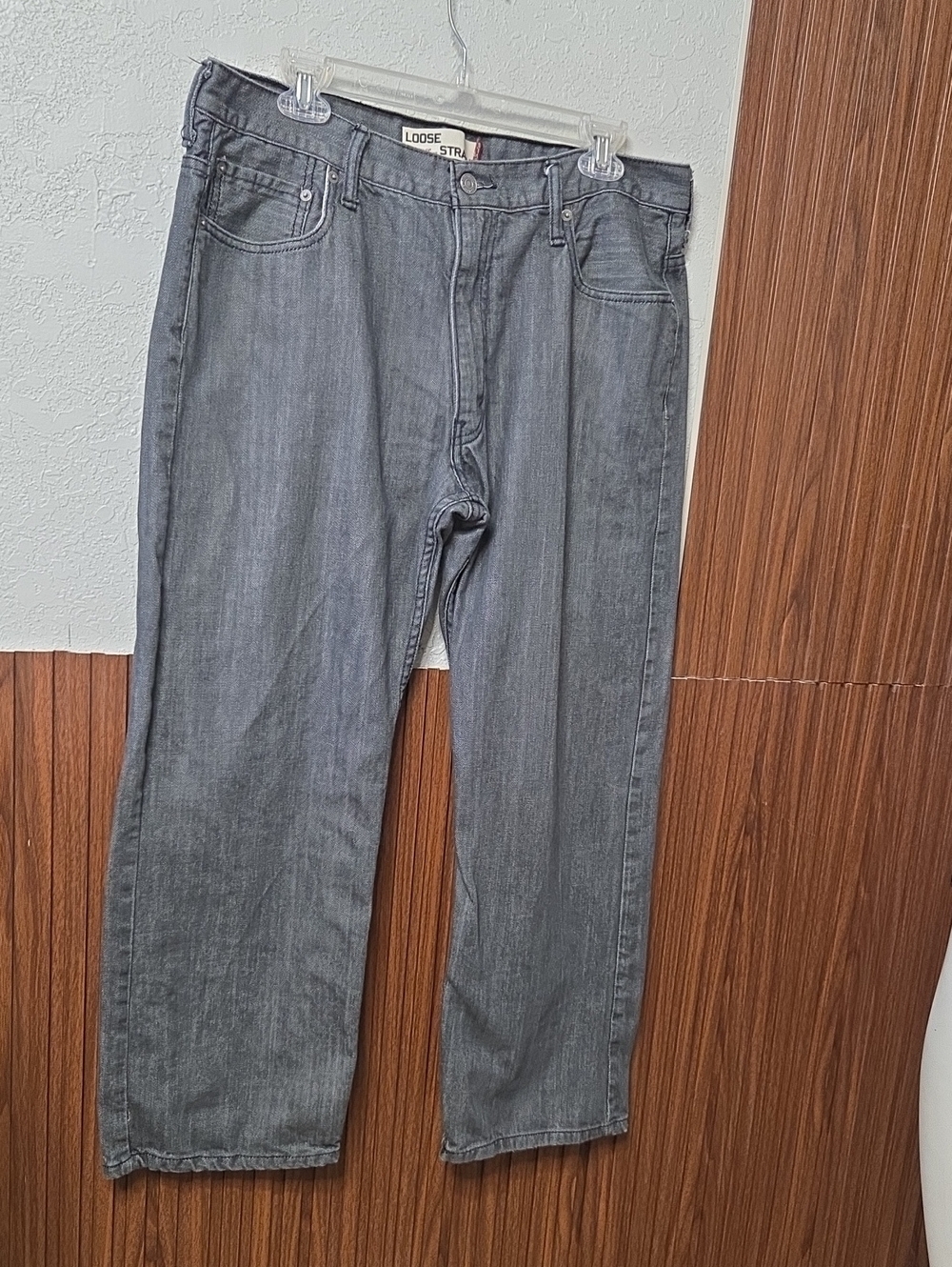 Vintage Levis 569 Loose Straight Grey Jeans W36 L26  Skate Y2.